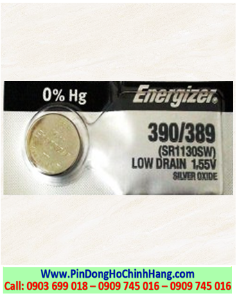 Pin SR1130SW _Pin 390 _Pin 389; Pin đồng hồ Energizer SR1130SW Silver Oxide 1.55v _Made in Japan